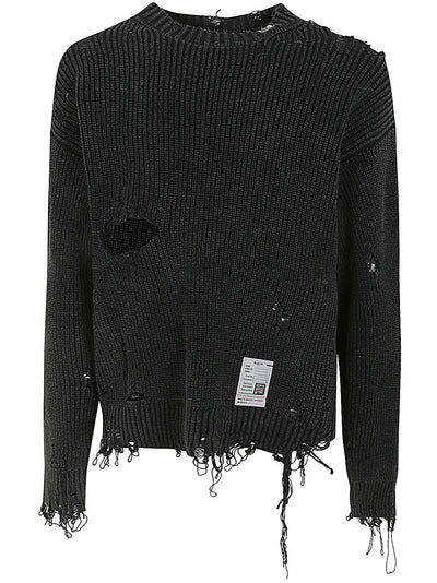 Bleached Knit Pullover