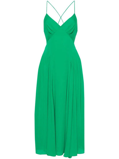 Green Viscose Midi Dress