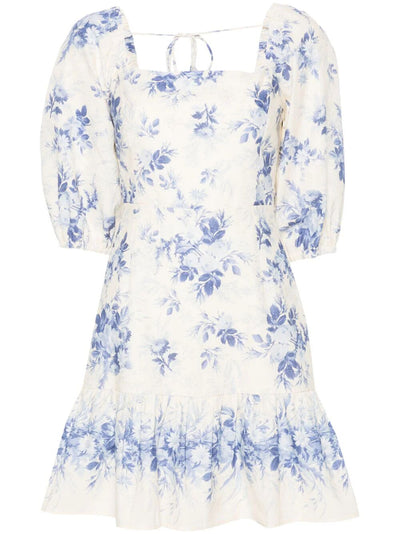 Toile De Jouy Printed Dress