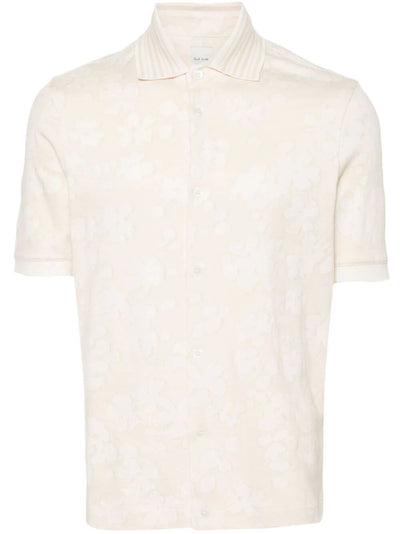 Mens Floral Jacquard Shirt