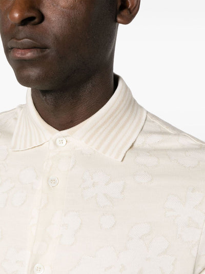 Mens Floral Jacquard Shirt