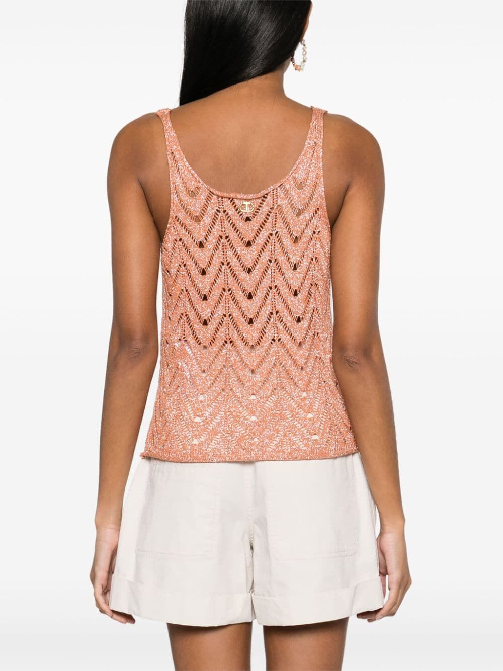 Lace And Lurex Tank Top