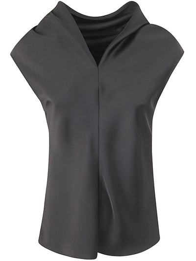 Sleeveless Satin Top