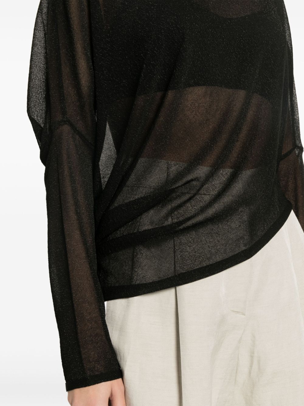 Long Sleeves Asymmetric Sweater