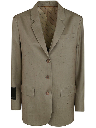 Three Button Silk Jacket