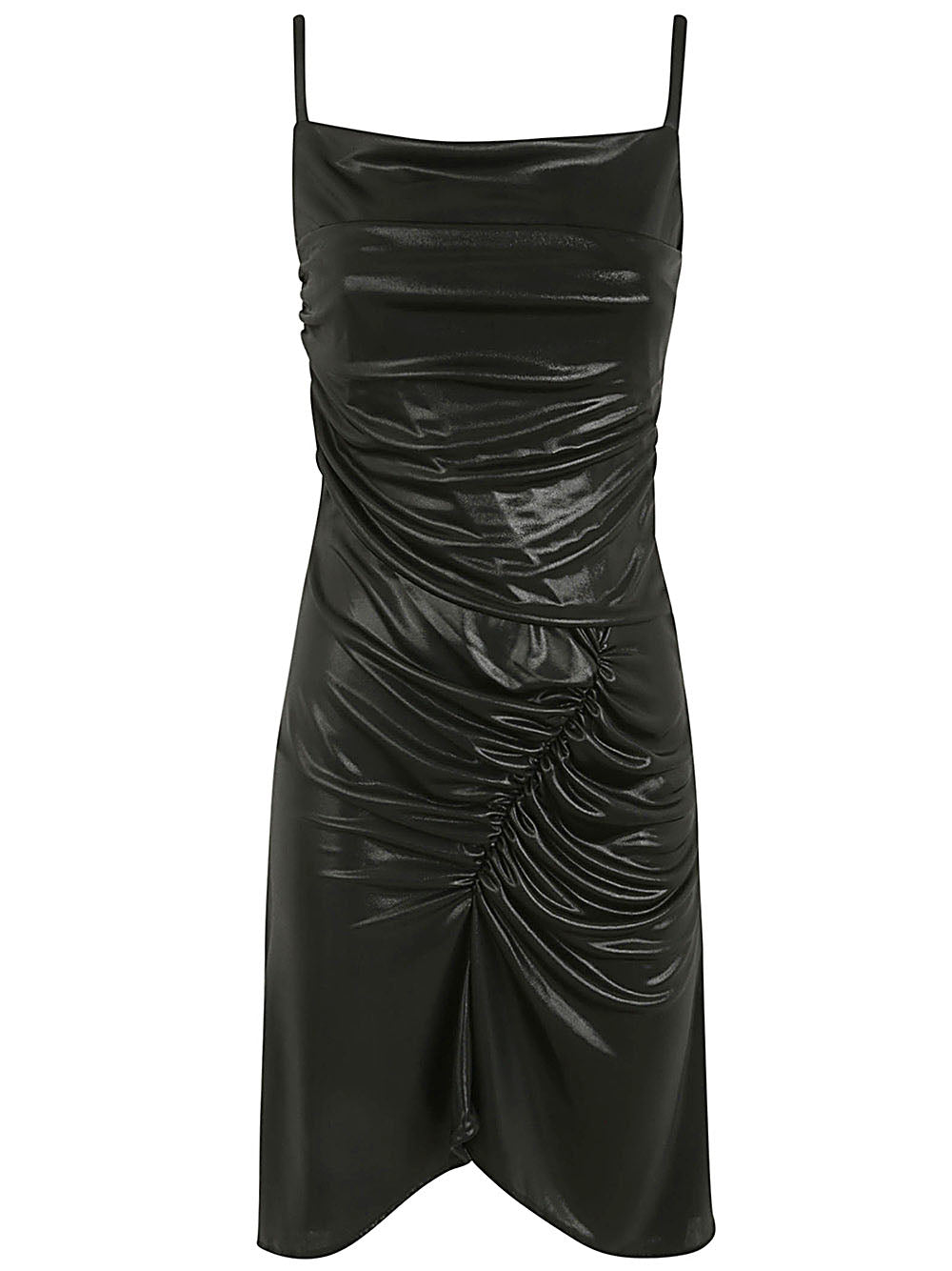 Regenerated Jersey Drapped Pleated Dress