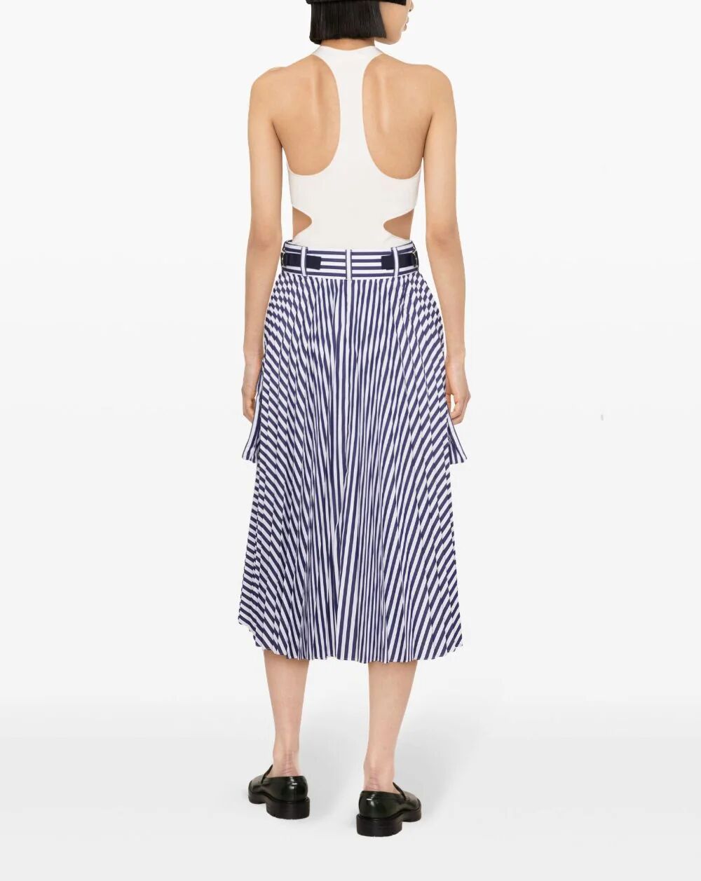 Thomas Mason Cotton Poplin Skirt