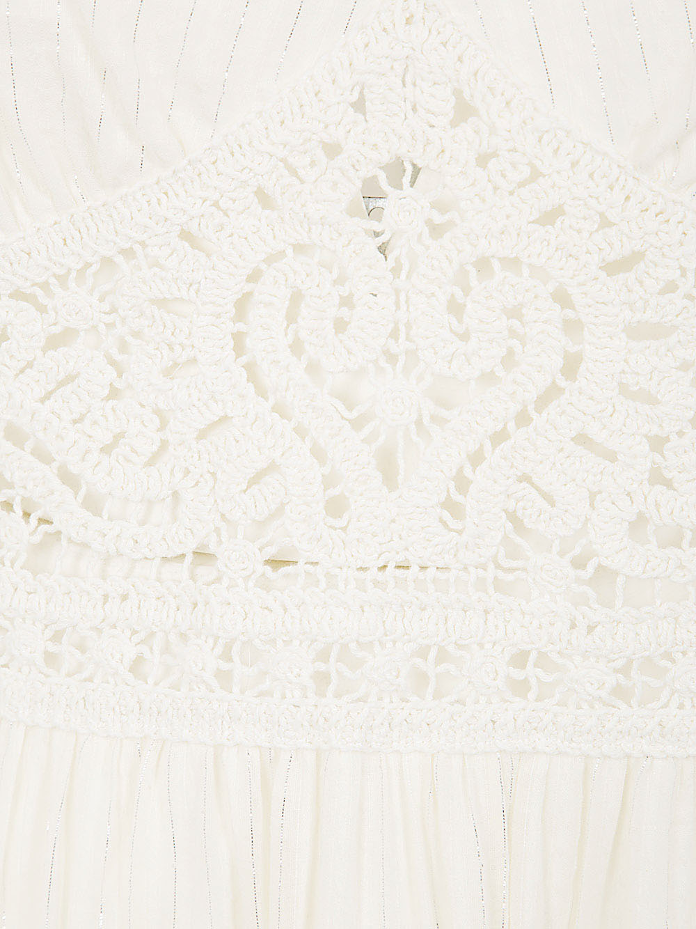 Midi Dress With Crochet Detail