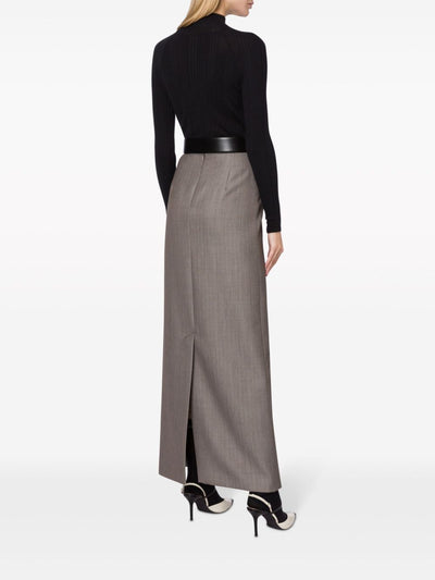 Wool Tweed Long Skirt