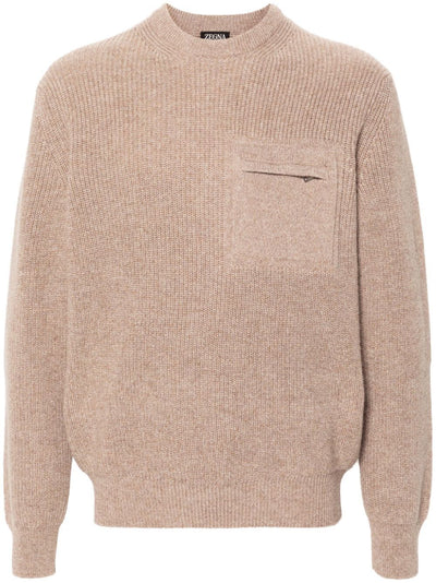 Oasi Cashmere Pearl Stitch Crew Neck