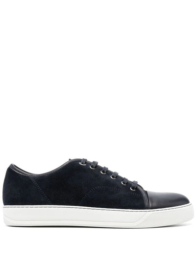 Suede And Nappa Captoe Low To Sneaker