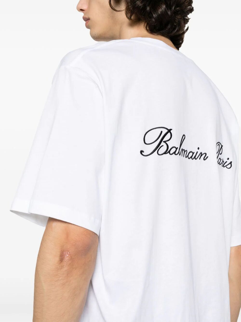 Balmain Signature Embroidery T-shirt Bulky Fit