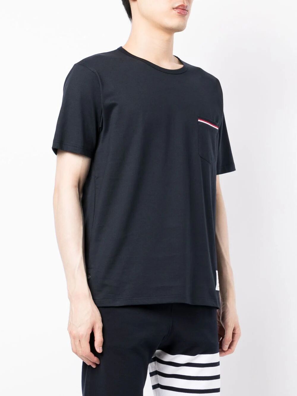 Ss Rwb Pocket Tee In Medium Weight Jersey Cotton