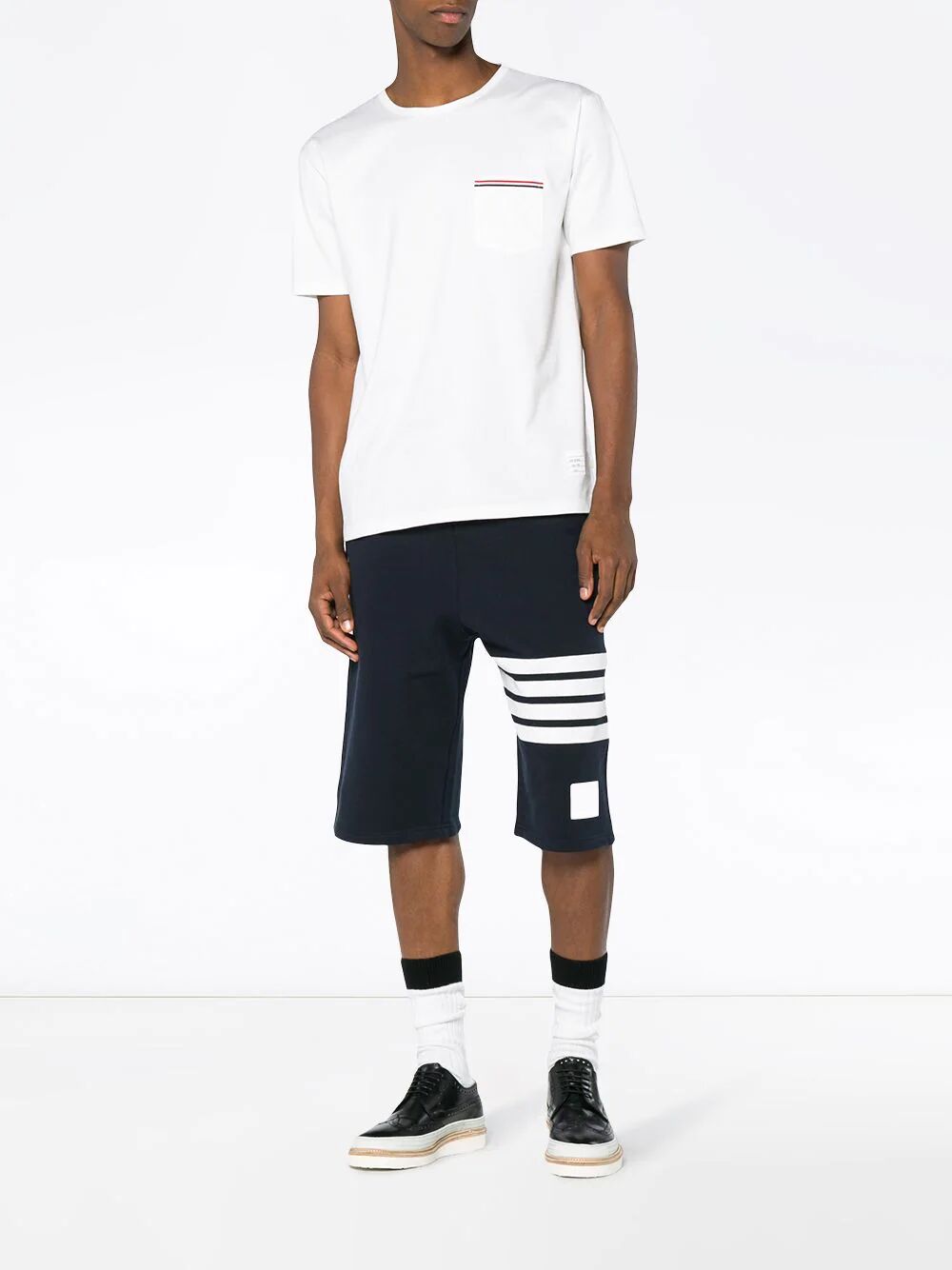 Ss Rwb Pocket Tee In Medium Weight Jersey Cotton