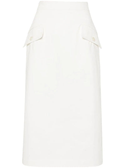 Stretch Gabardine Skirt