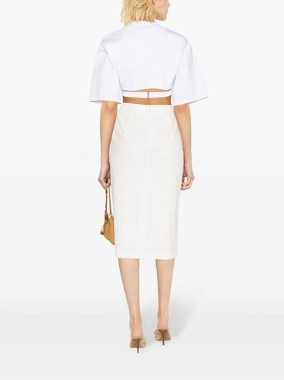 Stretch Gabardine Skirt