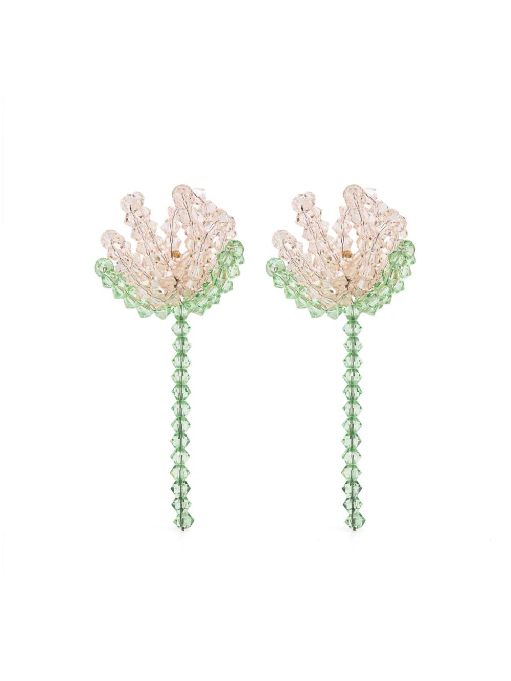 Cluster Crystal Flower Earring