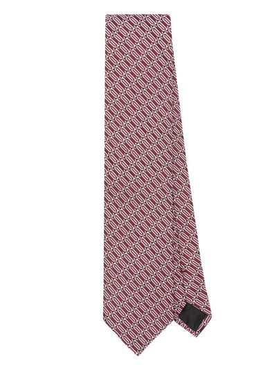 Lanvin Etiquette Logo Tie