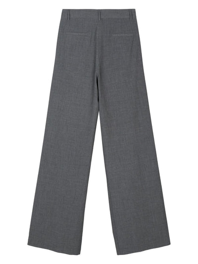 Melange Wide Leg Trousers