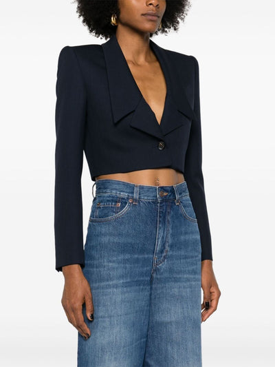 Wool Cropped Blazer