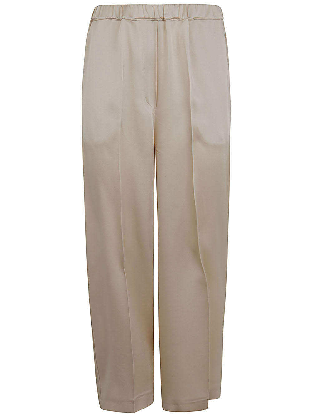 Elastic Waist Cropped Pants