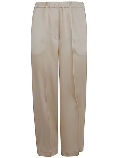 Elastic Waist Cropped Pants