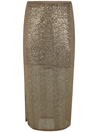 Oliver Longuette Skirt With Paillettes
