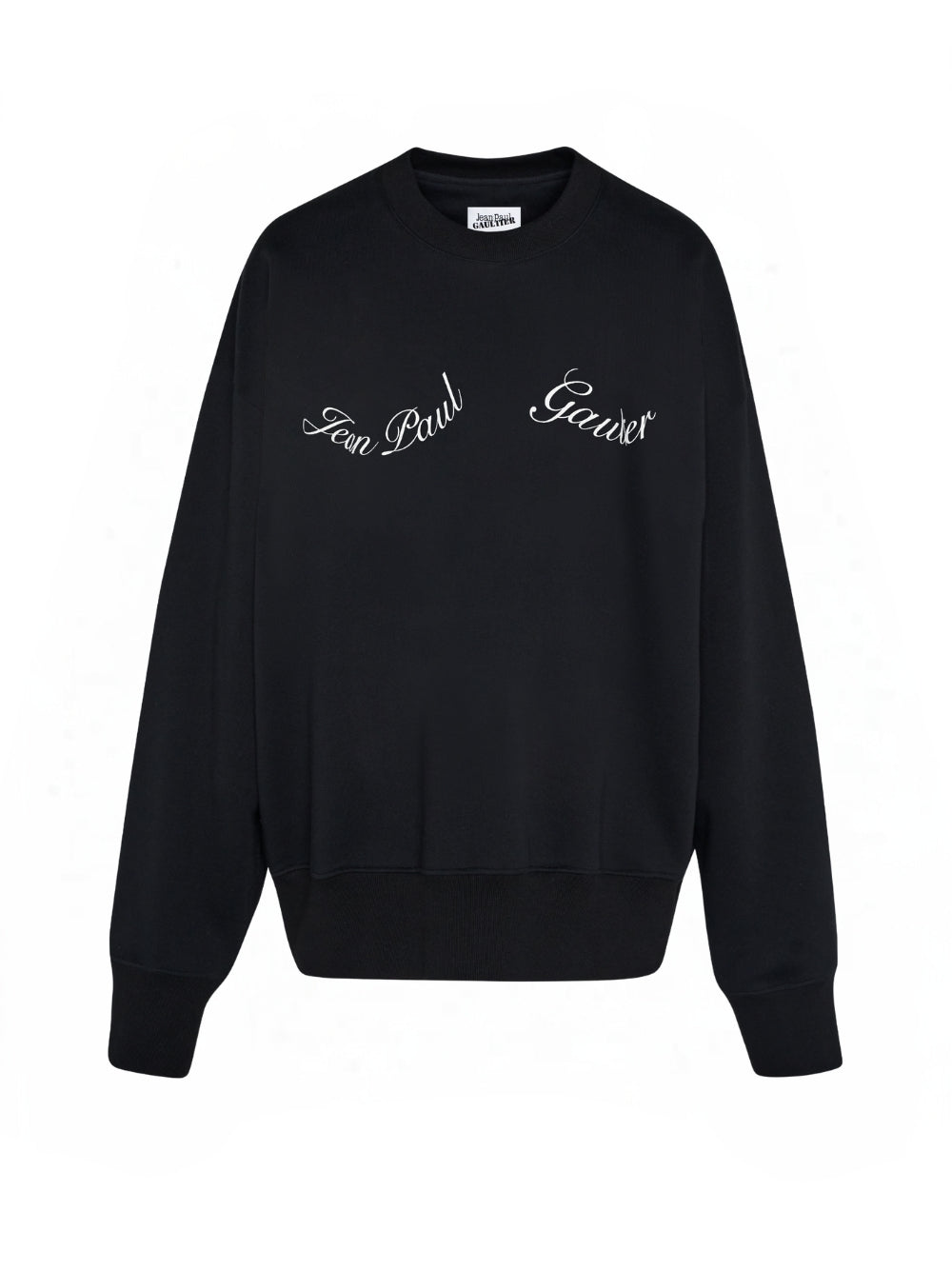 Crewneck Cotton Sweatshirt With "jean Paul Gaultier" Detail
