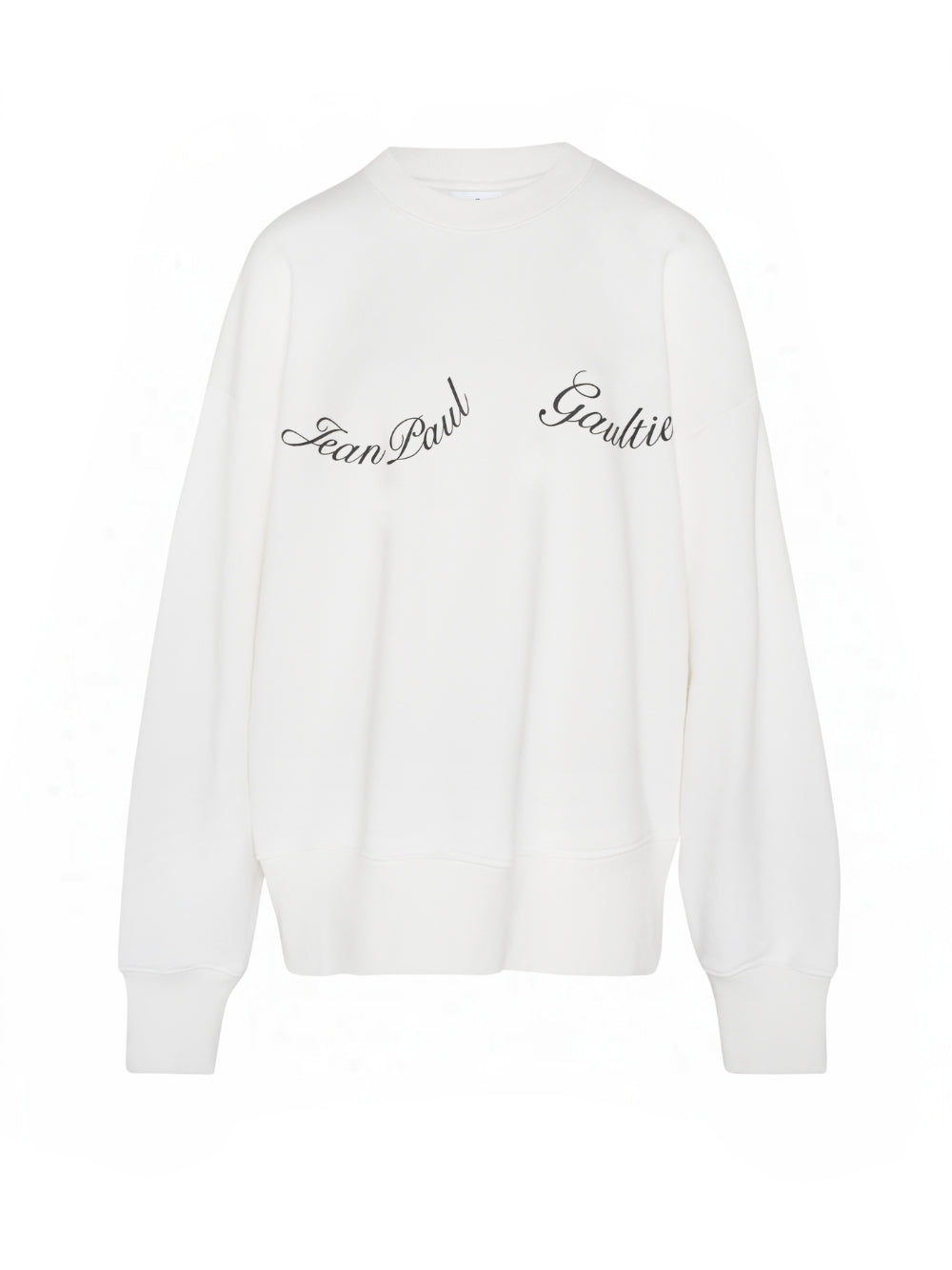 Crewneck Cotton Sweatshirt With "jean Paul Gaultier" Detail