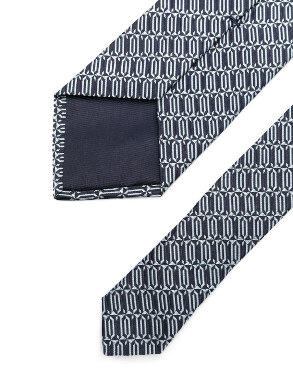 Lanvin Etiquette Logo Tie