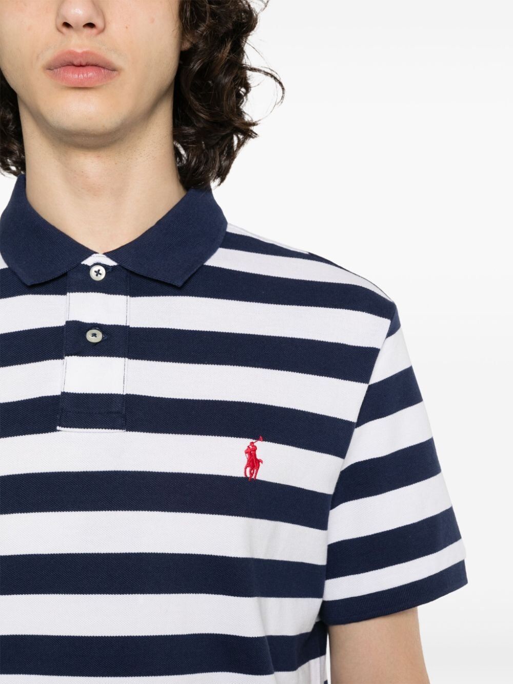 Slim Fit Horizontal Striped Polo