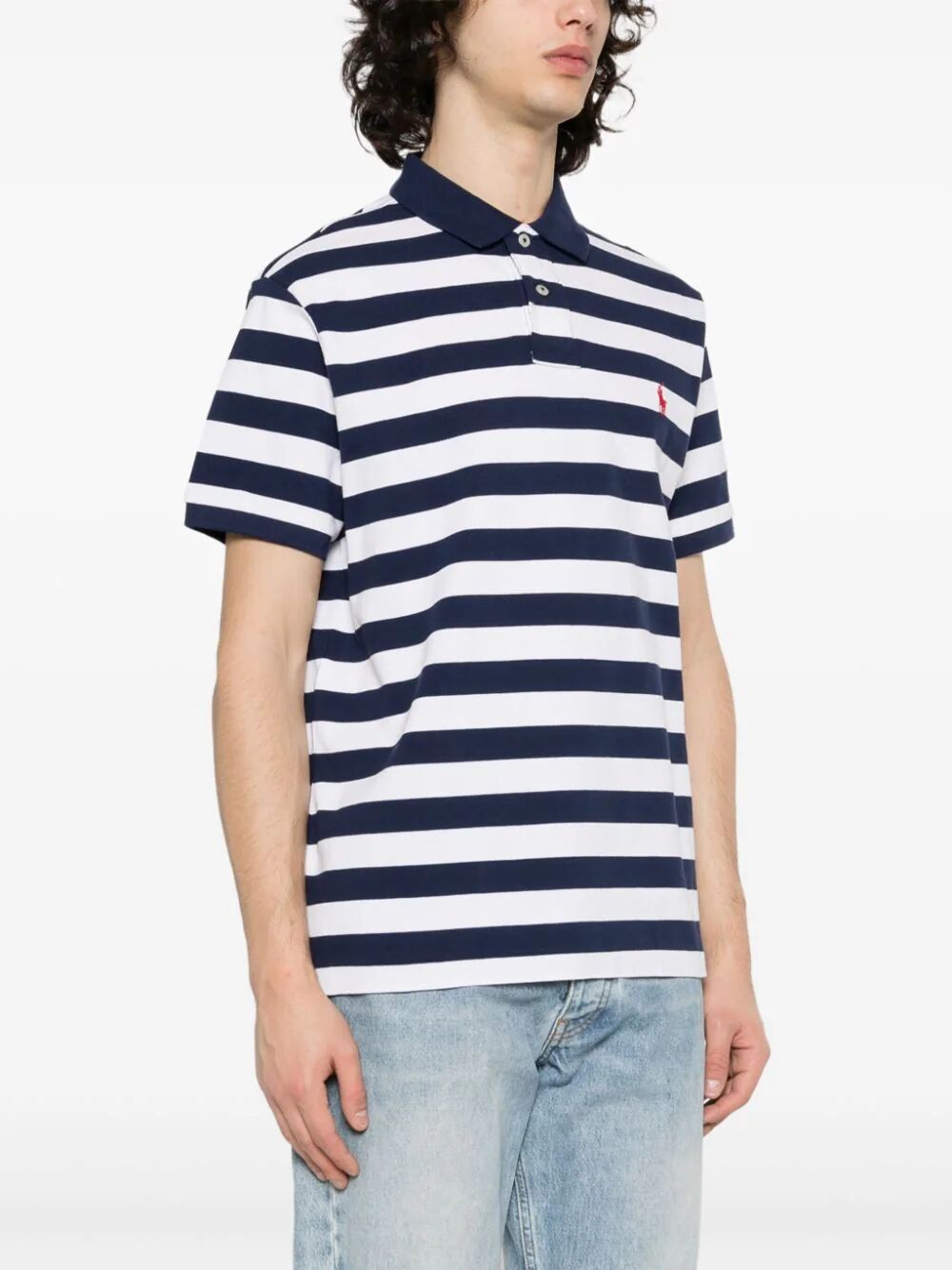 Slim Fit Horizontal Striped Polo