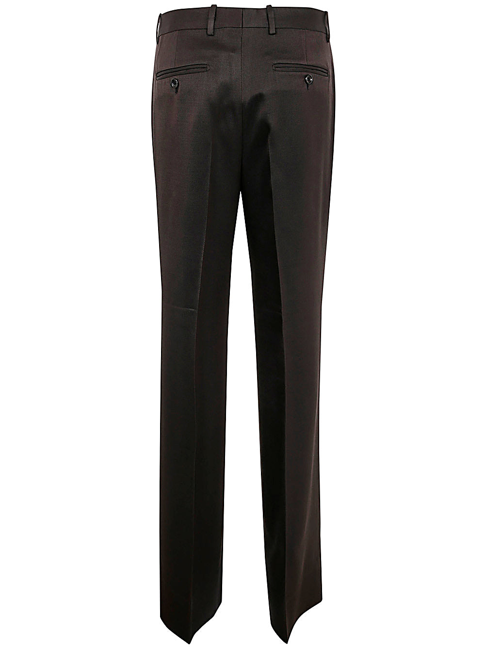 Silk And Wool Twill Boot Cut Pants