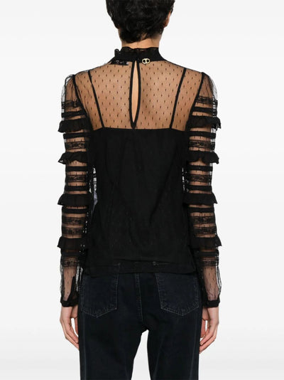 Long Sleeves Laced Shirt