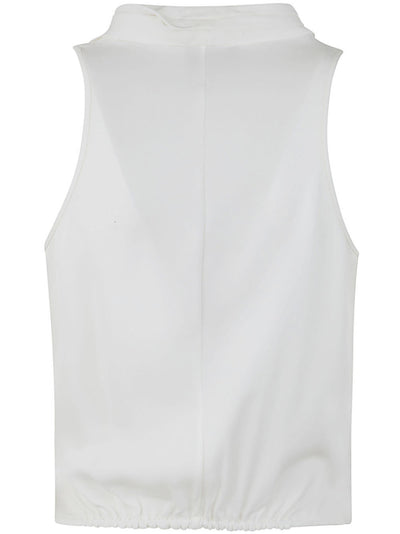 Crossed Sleeveless Top