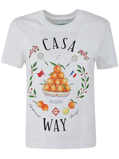 Casa Way Printed Fitted T-shirt