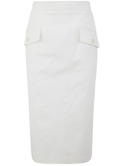 Stretch Gabardine Skirt