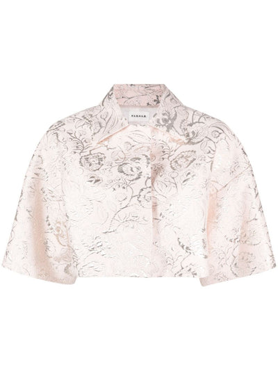 Jacquard Short Sleeves Jacket