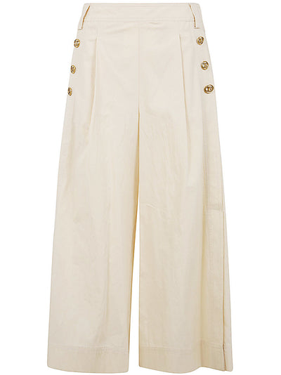 Wide Leg Trouser With Split