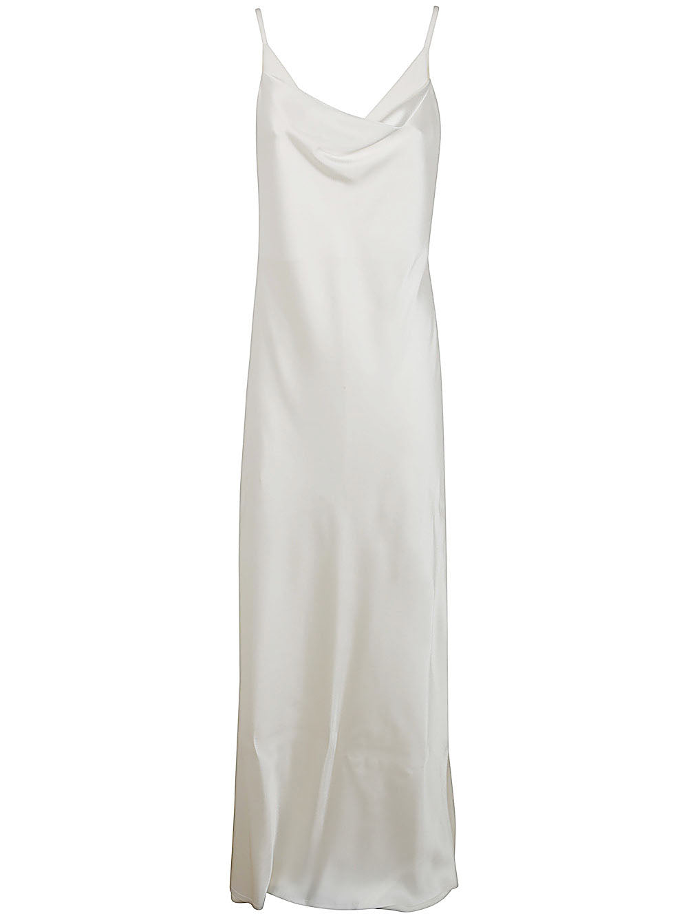 Nura Long Slip Dress With Front Panel