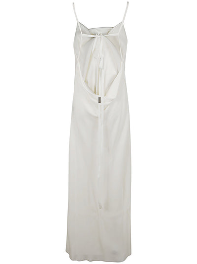 Nura Long Slip Dress With Front Panel