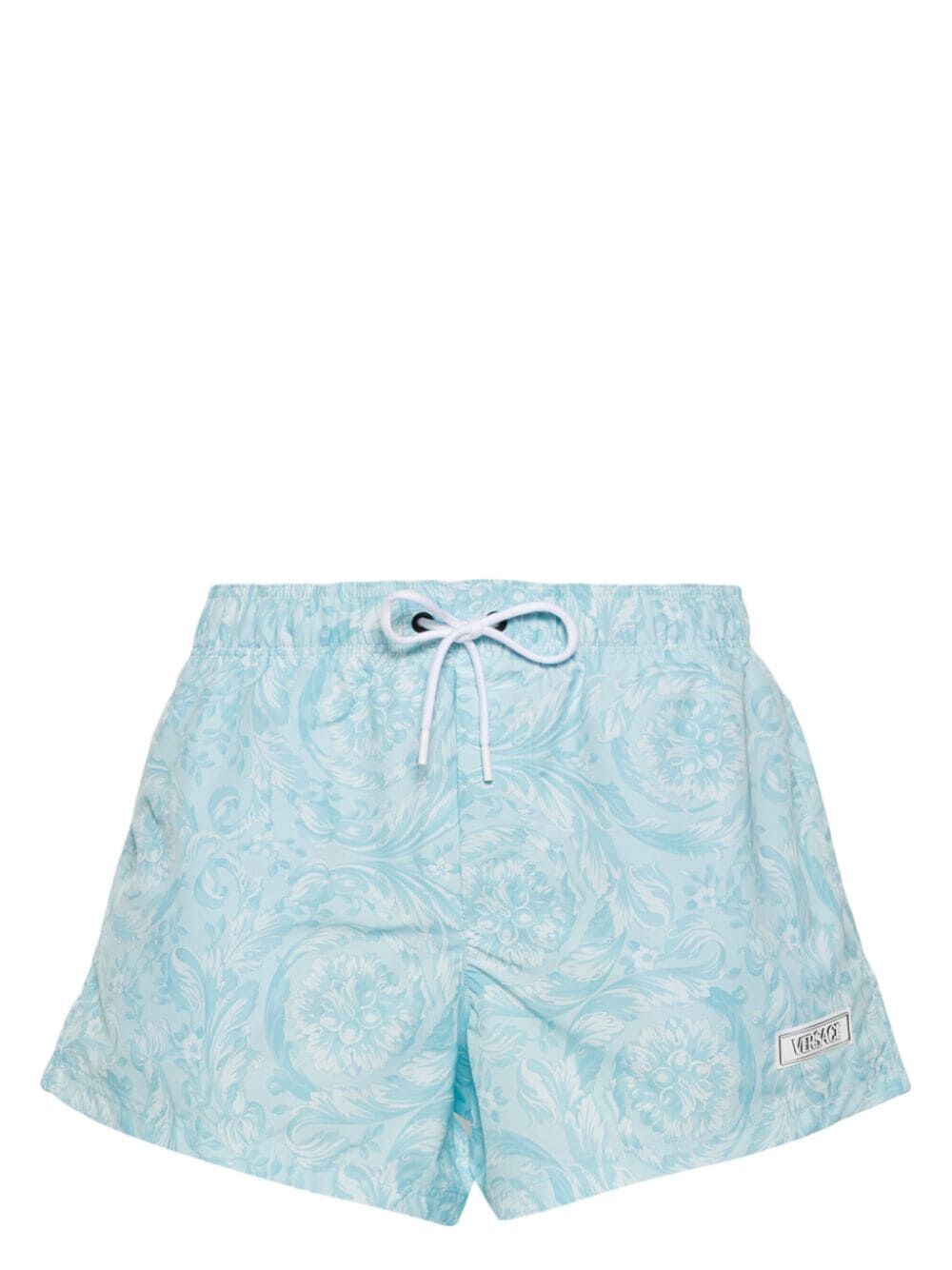 Swim Boxer Nylon Golfo Tonal Barocco Print