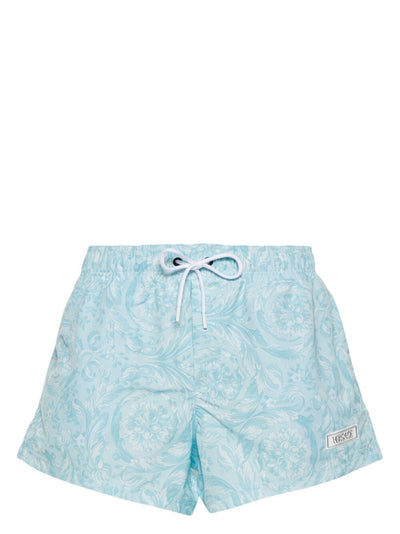 Swim Boxer Nylon Golfo Tonal Barocco Print