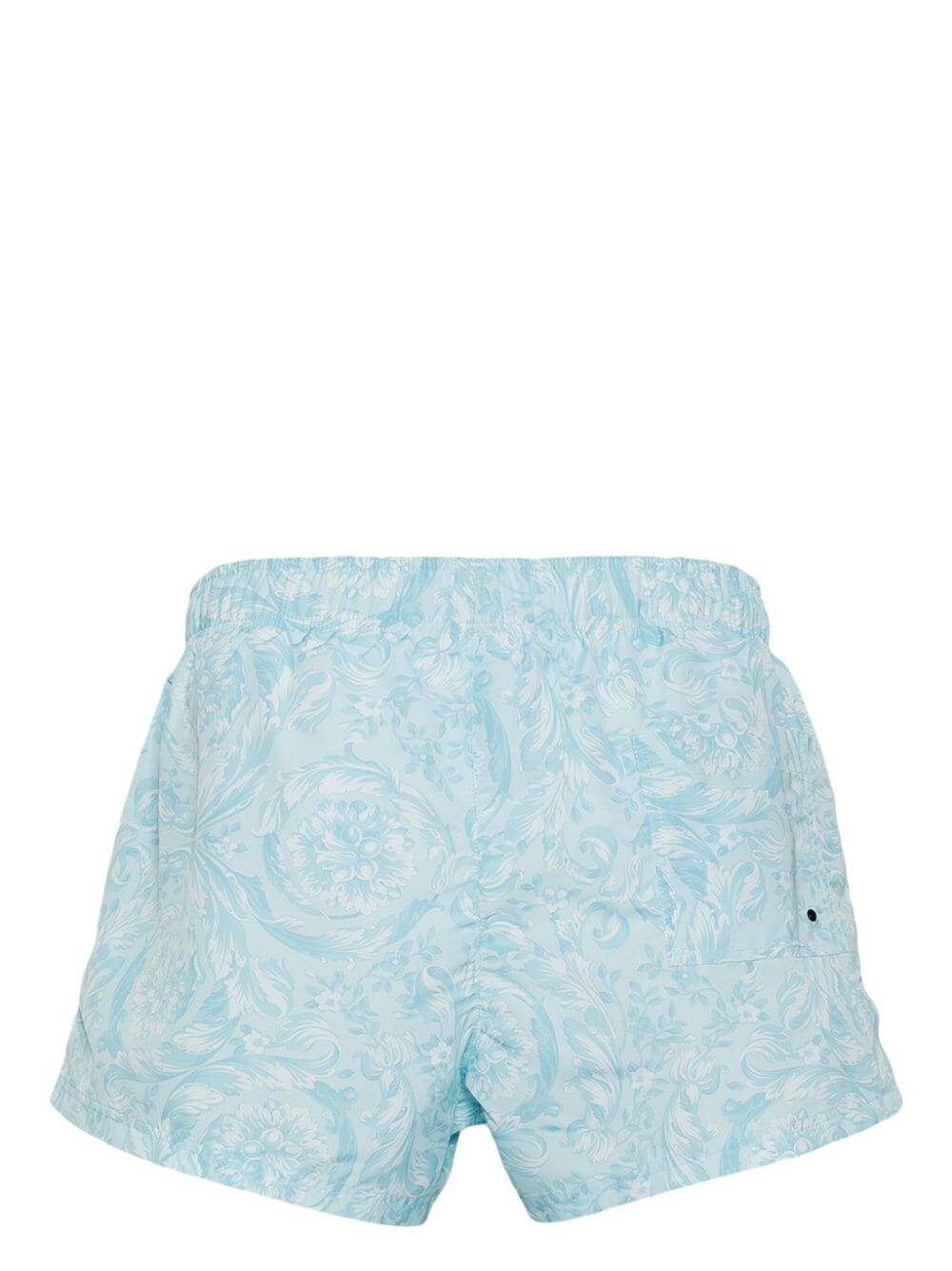 Swim Boxer Nylon Golfo Tonal Barocco Print