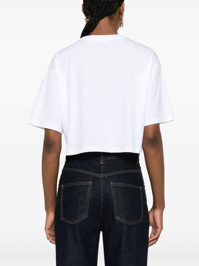 Balmain Laminated Cropped T-shirt