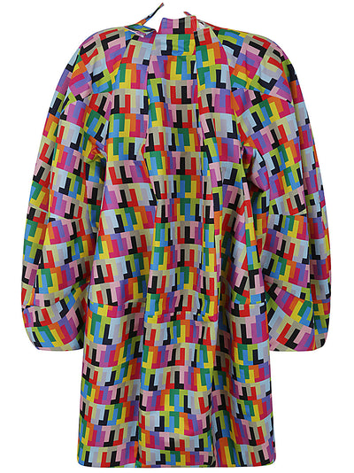 Printed Oversized Coat