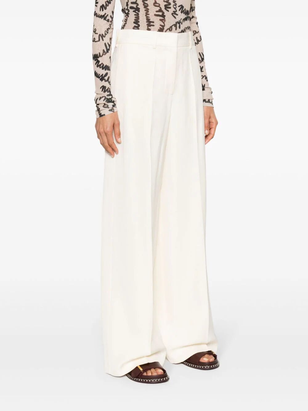 61 Aw 32 Wide Leg Tailored Trousers