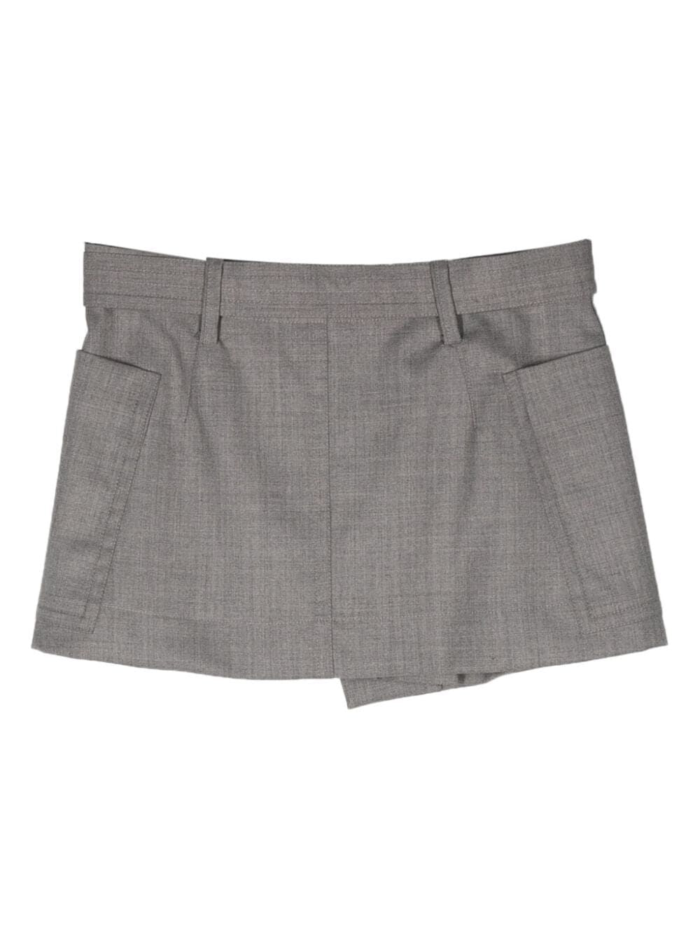 Wool Pocket Mini Skirt