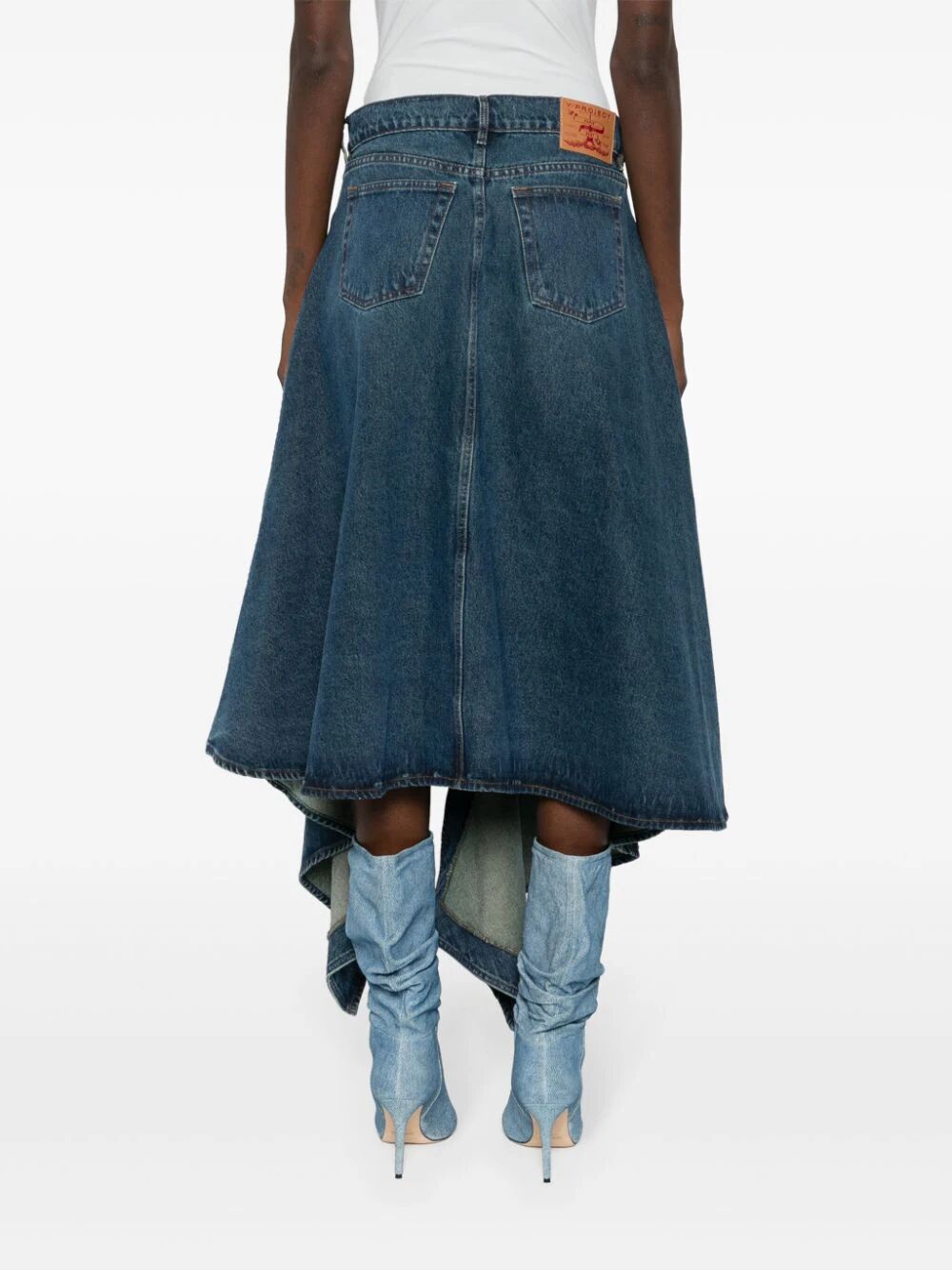 Evergreen Cut Out Denim Skirt