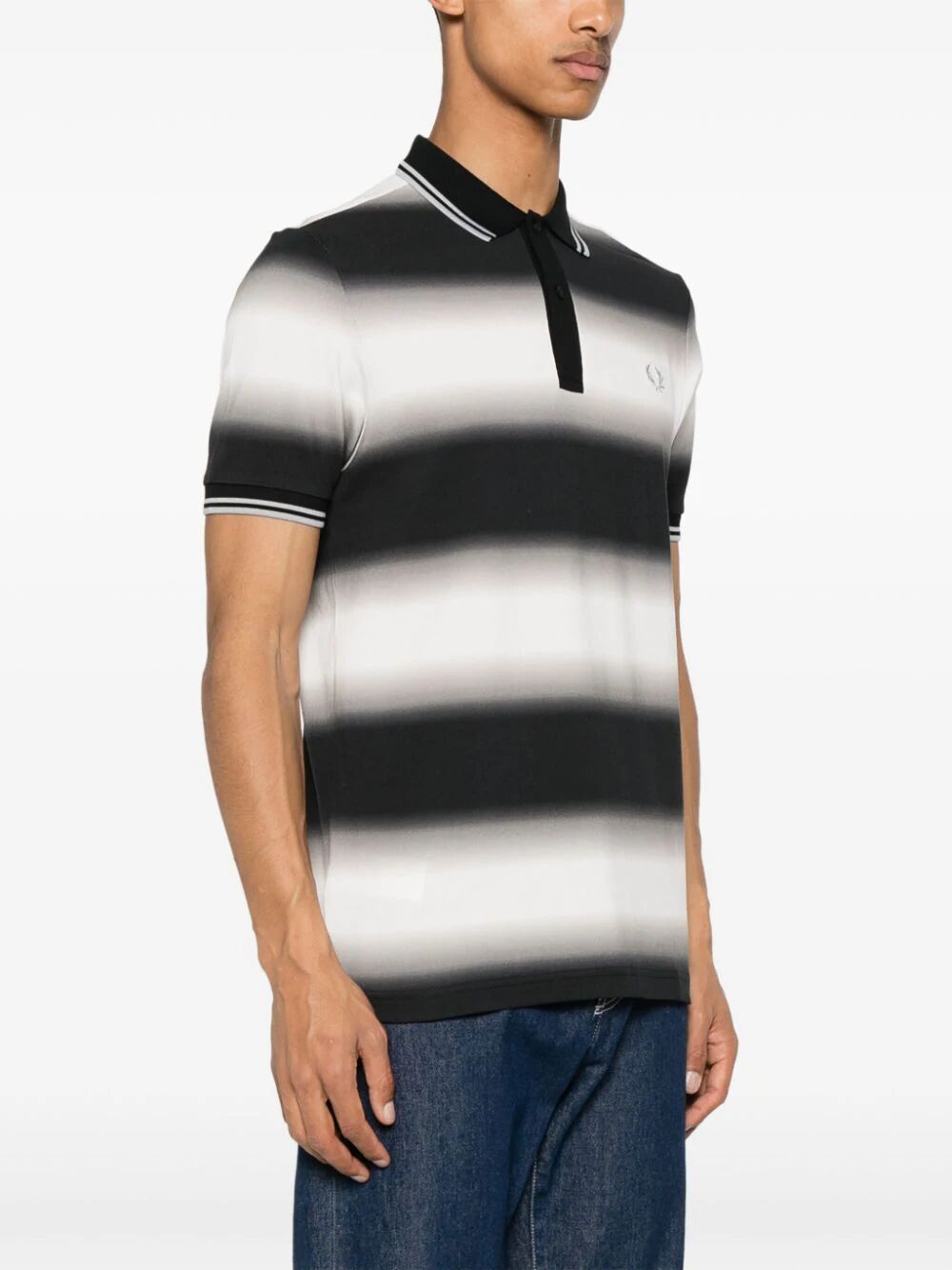 Fp Stripe Graphic Polo Shirt